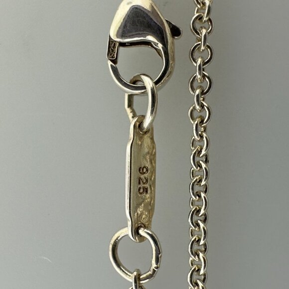 Tiffany & Co. 925 Sterling Silver 1837 Oval Loop Ring Chain Necklace 16" - Picture 5 of 10